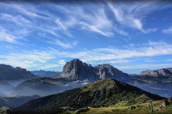 Baita Sofie On the top of the Seceda Mountain Dolomites
