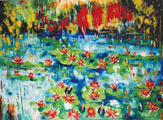 Giardino d’acqua / 2005 / oil on canvas / 80 x 100 cm