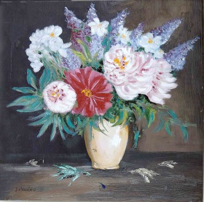  Fiori di primavera / 2014 / oil on Masonite / 50 x 50 cm