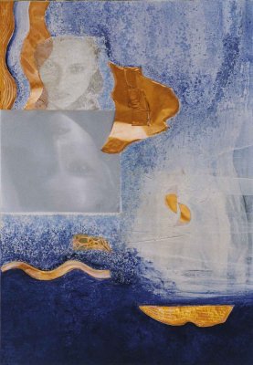 RIFLESSO, RIFLESSIONE / 2001 / tecnica mista su tela / 100 x 70 cm