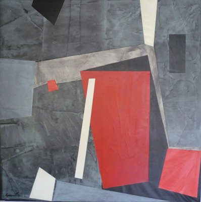 Geometrie astratte 4 / 2016 / tecnica mista / 140 x 140 cm