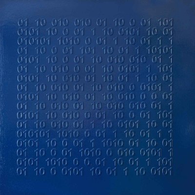 Superficie blu / 2017 / enamel on canvas / 80x80cm