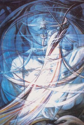 Ricomposizione d'Onda 1997 / oil on canvas / 120 x 80 cm