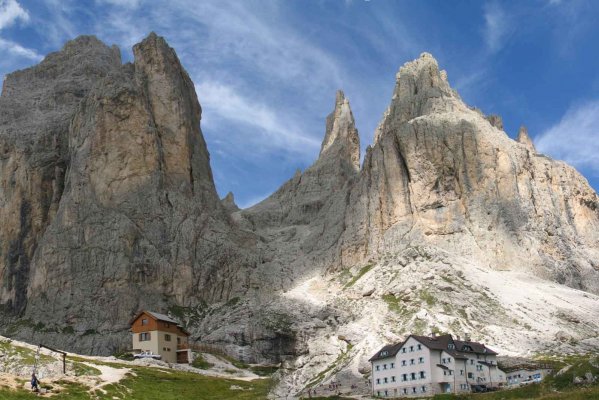 Refuge at the foot of the famous Towers of Vajolet