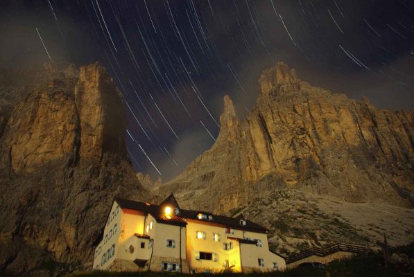 Refuge at the foot of the famous Towers of Vajolet